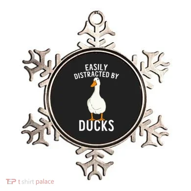 Easily Distracted By Ducks Funny Duck Lover Ornament