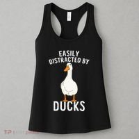 Easily Distracted By Ducks Funny Duck Lover Women's Tank Top thumb 3