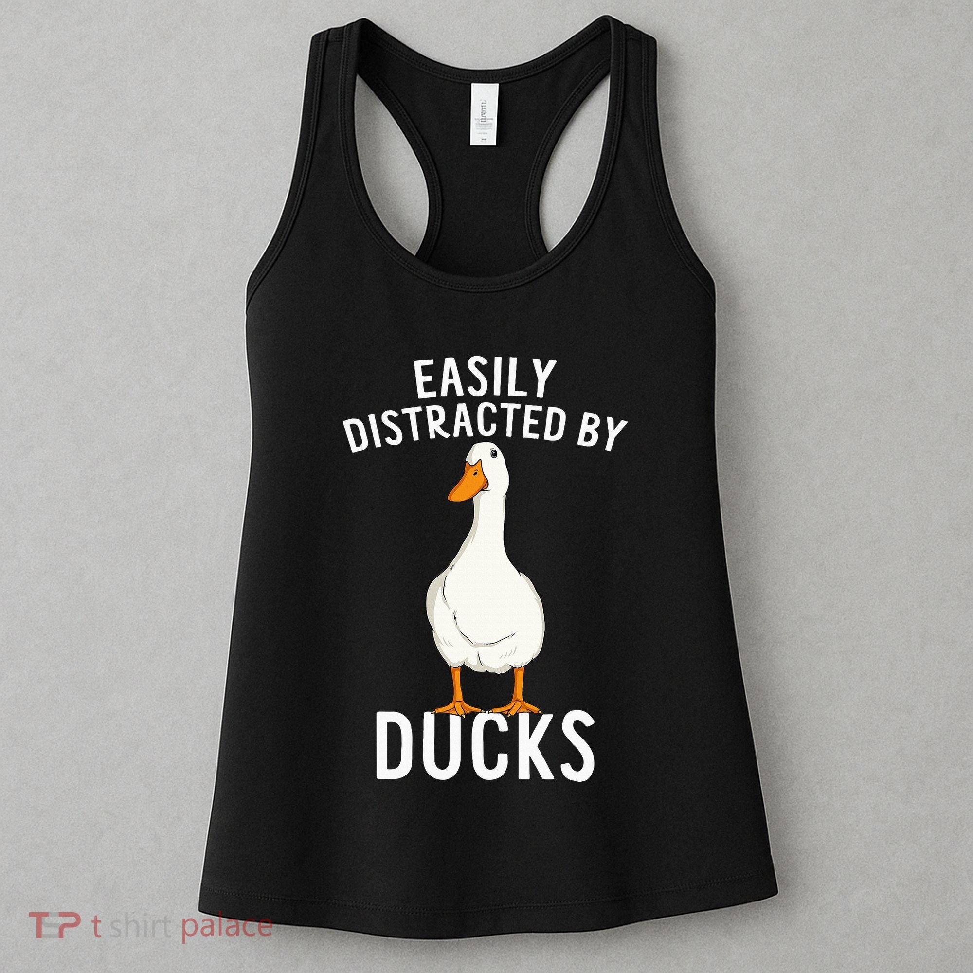 Easily Distracted By Ducks Funny Duck Lover Women's Tank Top