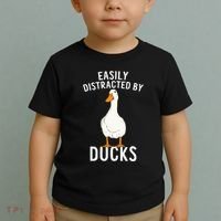 Easily Distracted By Ducks Funny Duck Lover Toddler T-Shirt thumb 2
