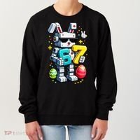 Easter Day Bunny Egg 6-7 Meme Gamer Women's Sweatshirt thumb 0