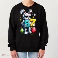 Easter Day Bunny Egg 6-7 Meme Gamer Women's Sweatshirt thumb 0
