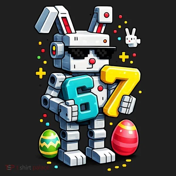 Easter Day Bunny Egg 6-7 Meme Gamer Women's Sweatshirt
