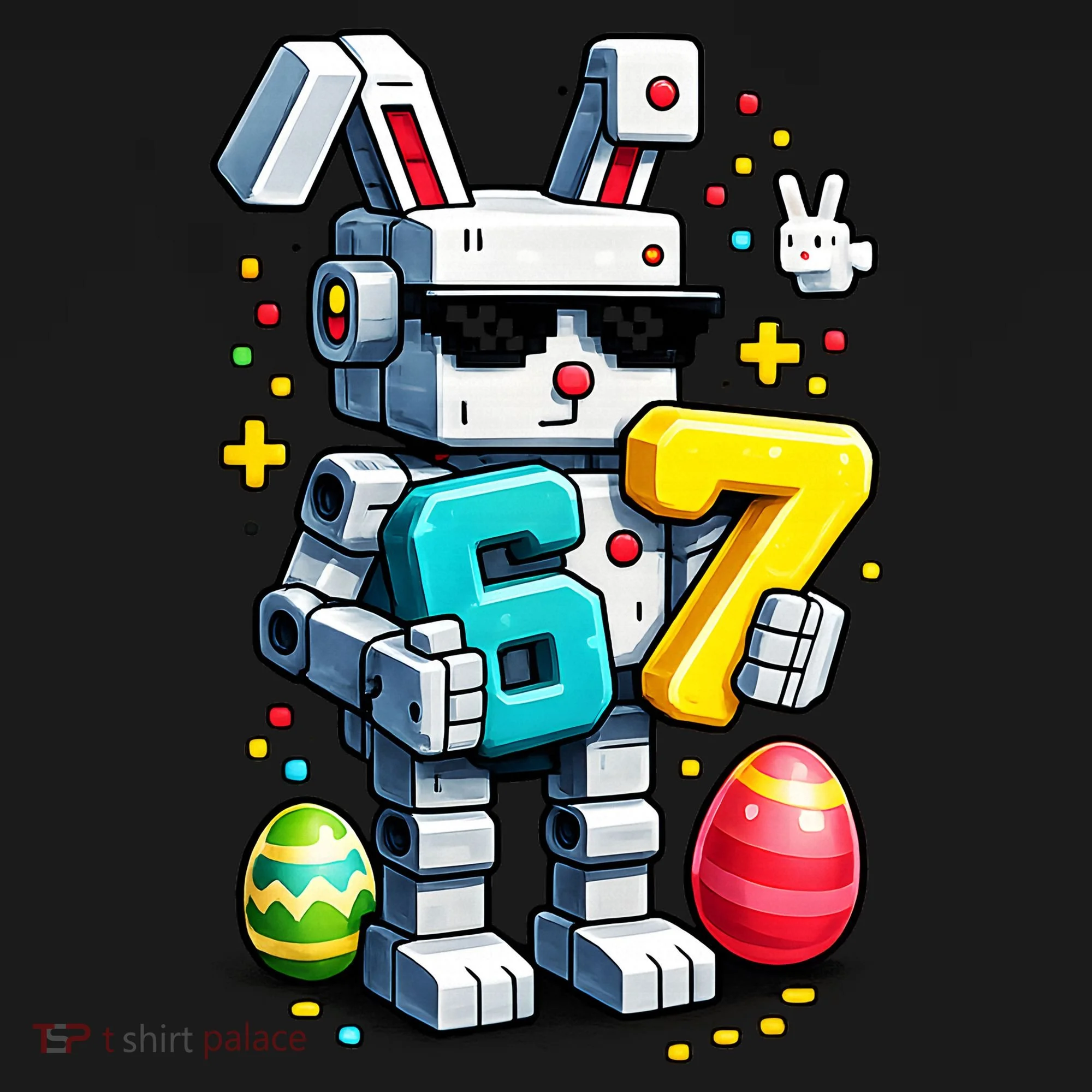 Easter Day Bunny Egg 6-7 Meme Gamer Doggie Tank
