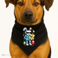 Easter Day Bunny Egg 6-7 Meme Gamer USA-Made Doggie Bandana thumb 1