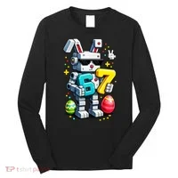 Easter Day Bunny Egg 6-7 Meme Gamer Long Sleeve Shirt thumb 0