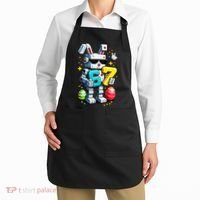 Easter Day Bunny Egg 6-7 Meme Gamer Apron thumb 2