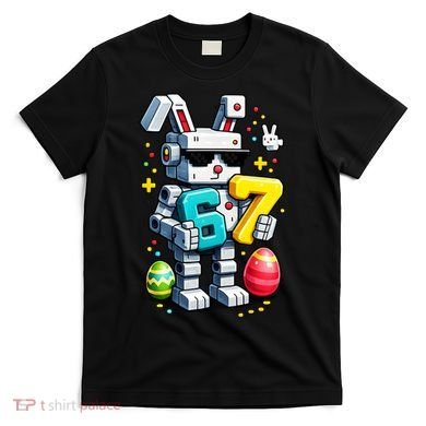 Easter Day Bunny Egg 6-7 Meme Gamer T-Shirt