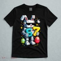Easter Day Bunny Egg 6-7 Meme Gamer T-Shirt thumb 5
