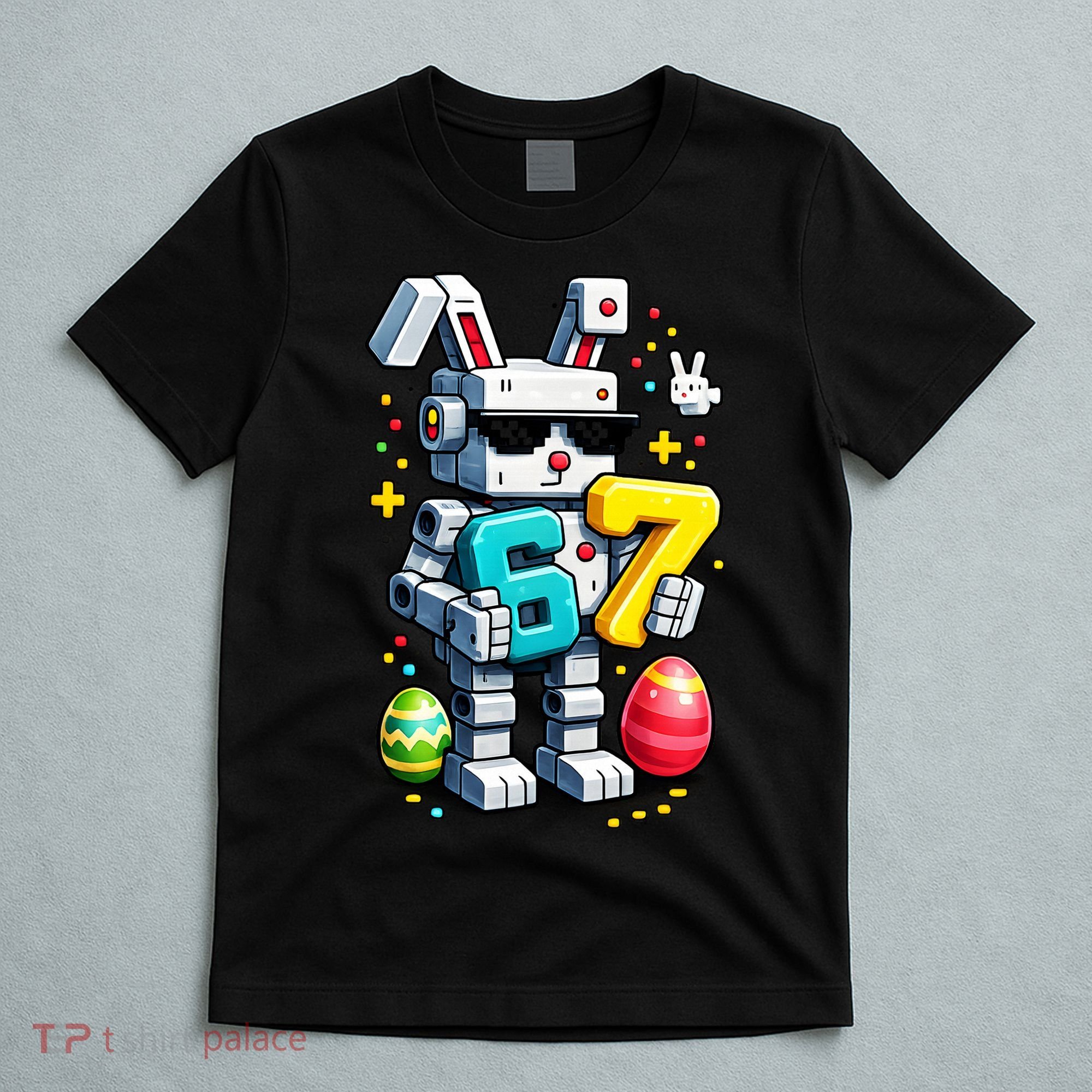 Easter Day Bunny Egg 6-7 Meme Gamer T-Shirt