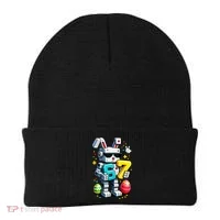 Easter Day Bunny Egg 6-7 Meme Gamer Beanie thumb 0