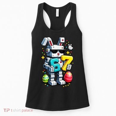 Easter Day Bunny Egg 6-7 Meme Gamer Women's Tank Top