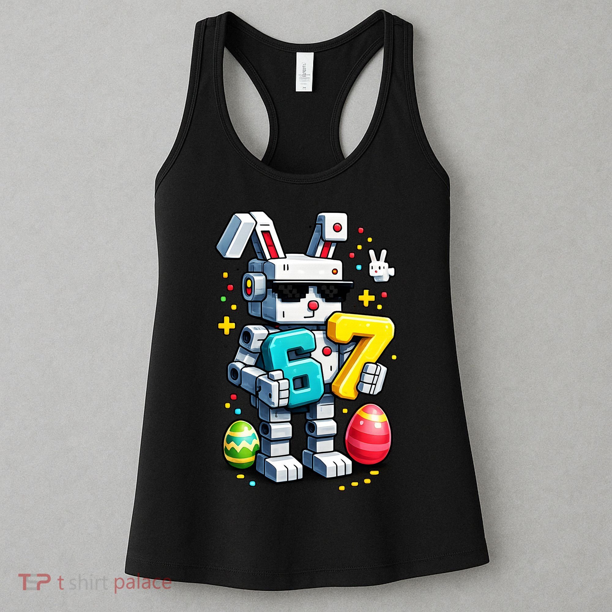Easter Day Bunny Egg 6-7 Meme Gamer Women's Tank Top