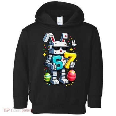 Easter Day Bunny Egg 6-7 Meme Gamer Toddler Hoodie