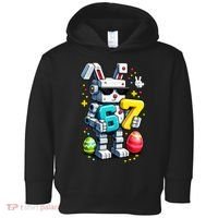Easter Day Bunny Egg 6-7 Meme Gamer Toddler Hoodie thumb 0