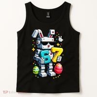 Easter Day Bunny Egg 6-7 Meme Gamer Tank Top thumb 2