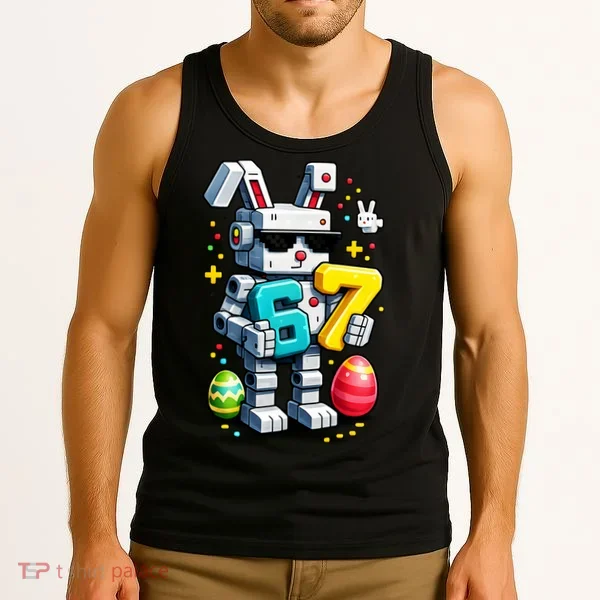 Easter Day Bunny Egg 6-7 Meme Gamer Tank Top