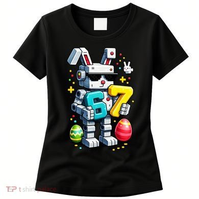 Easter Day Bunny Egg 6-7 Meme Gamer Women's T-Shirt