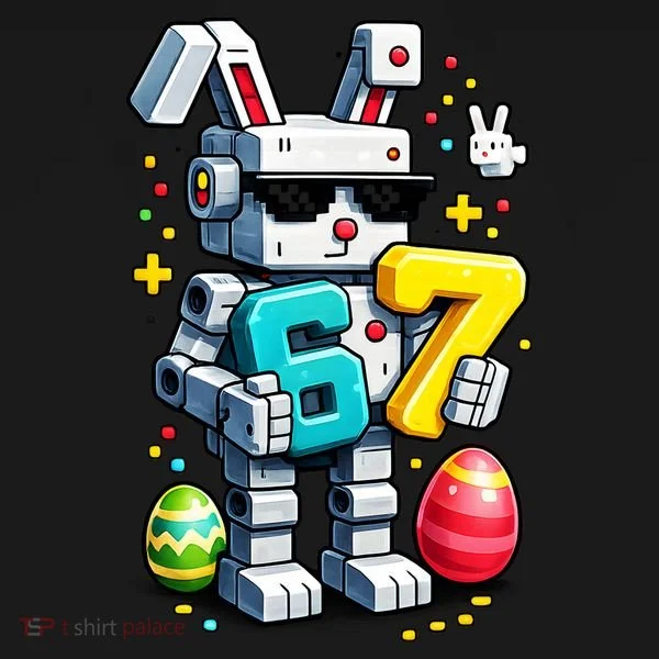 Easter Day Bunny Egg 6-7 Meme Gamer Women's T-Shirt