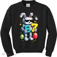 Easter Day Bunny Egg 6-7 Meme Gamer Kids Sweatshirt thumb 0
