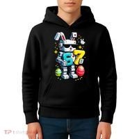 Easter Day Bunny Egg 6-7 Meme Gamer Kids Hoodie thumb 4