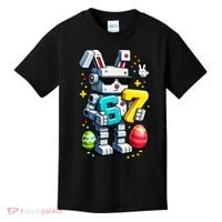 Easter Day Bunny Egg 6-7 Meme Gamer Kids T-Shirt thumb 0