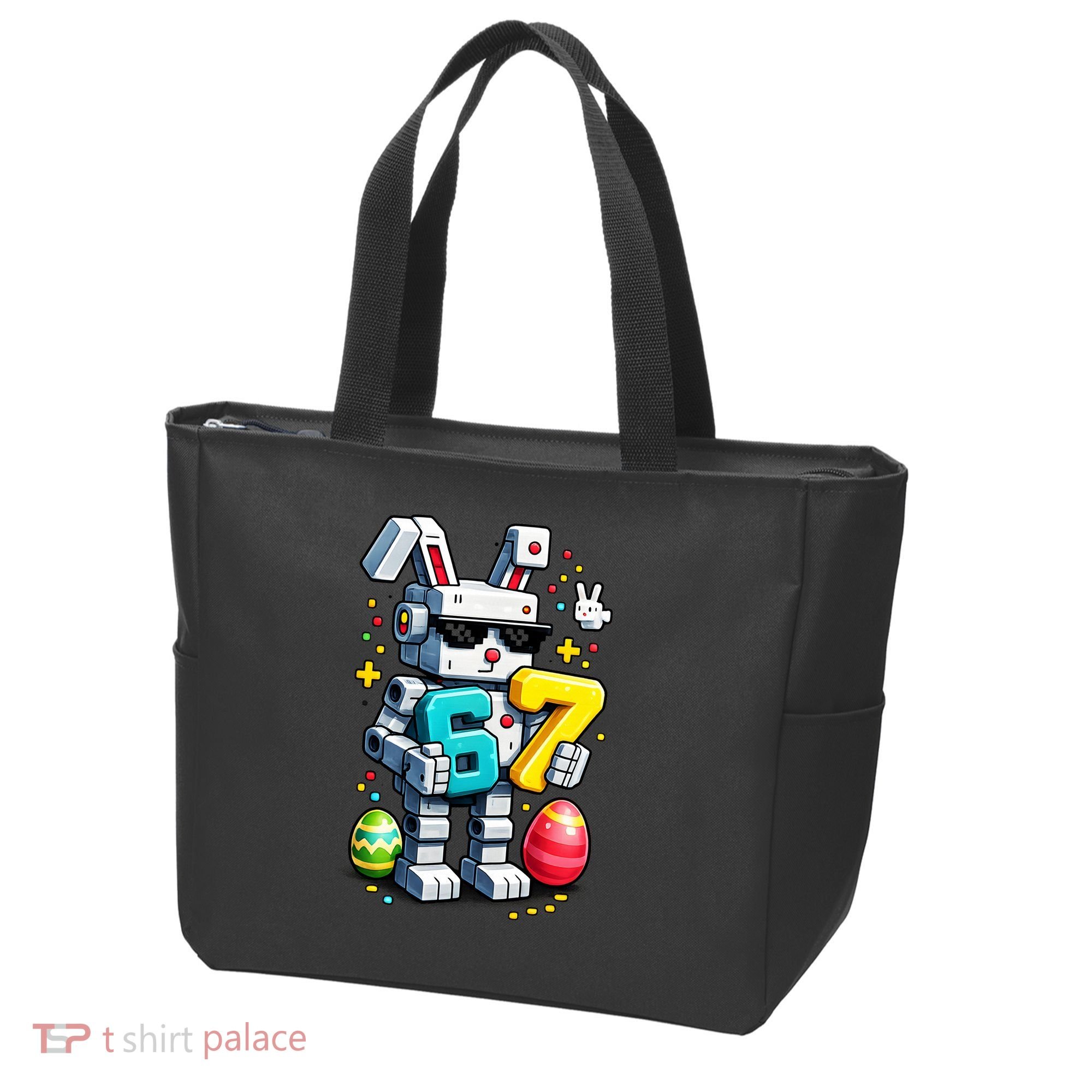 Easter Day Bunny Egg 6-7 Meme Gamer Tote Bag