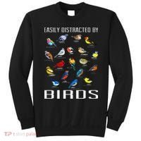 Easily Distracted By Birds Birdwatching Lover Birdwatcher Sweatshirt thumb 0