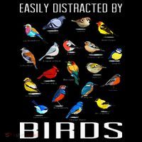 Easily Distracted By Birds Birdwatching Lover Birdwatcher Sweatshirt thumb 3