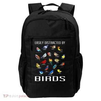 Easily Distracted By Birds Birdwatching Lover Birdwatcher Backpack