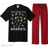 Easily Distracted By Birds Birdwatching Lover Birdwatcher Pajama Set thumb 0