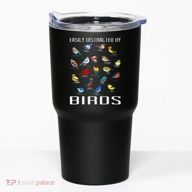 Easily Distracted By Birds Birdwatching Lover Birdwatcher Tumbler