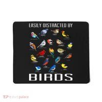 Easily Distracted By Birds Birdwatching Lover Birdwatcher Mousepad thumb 0