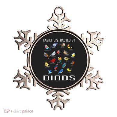 Easily Distracted By Birds Birdwatching Lover Birdwatcher Ornament