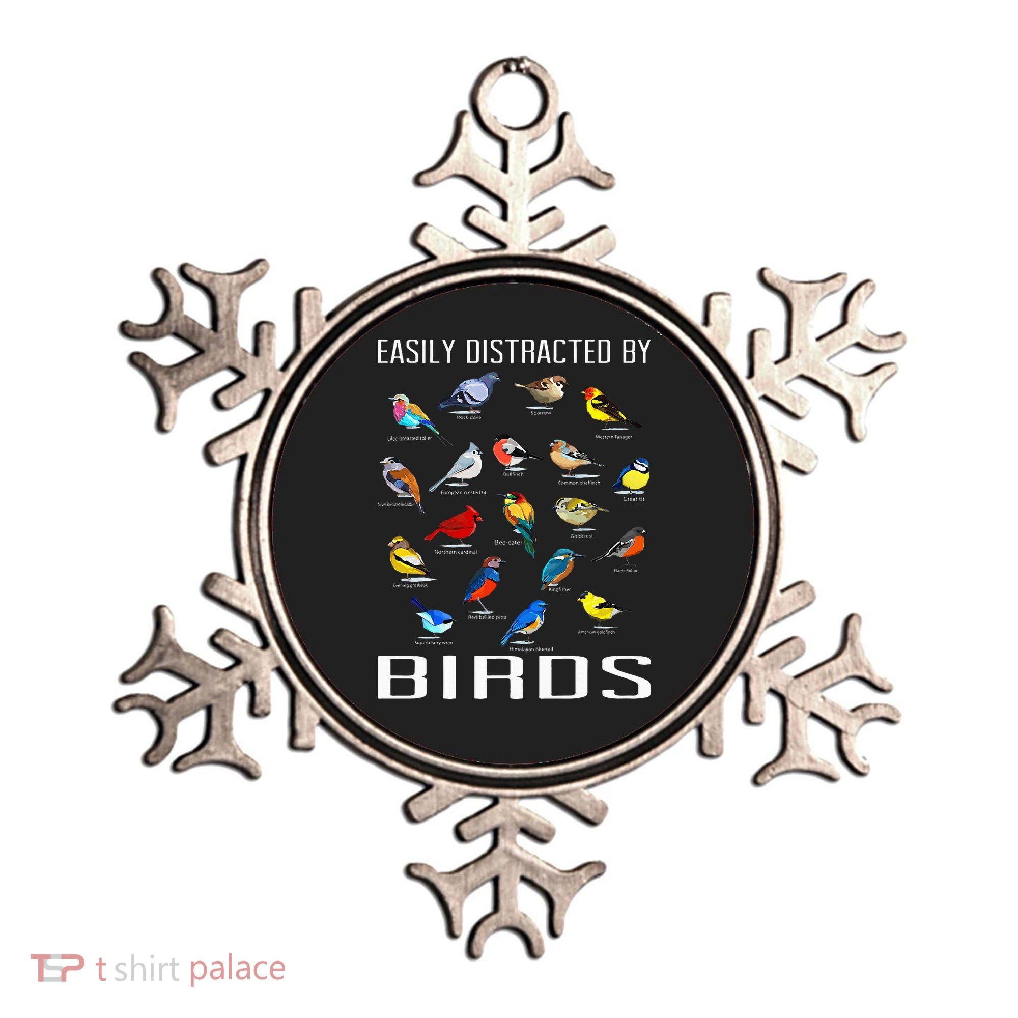 Easily Distracted By Birds Birdwatching Lover Birdwatcher Ornament