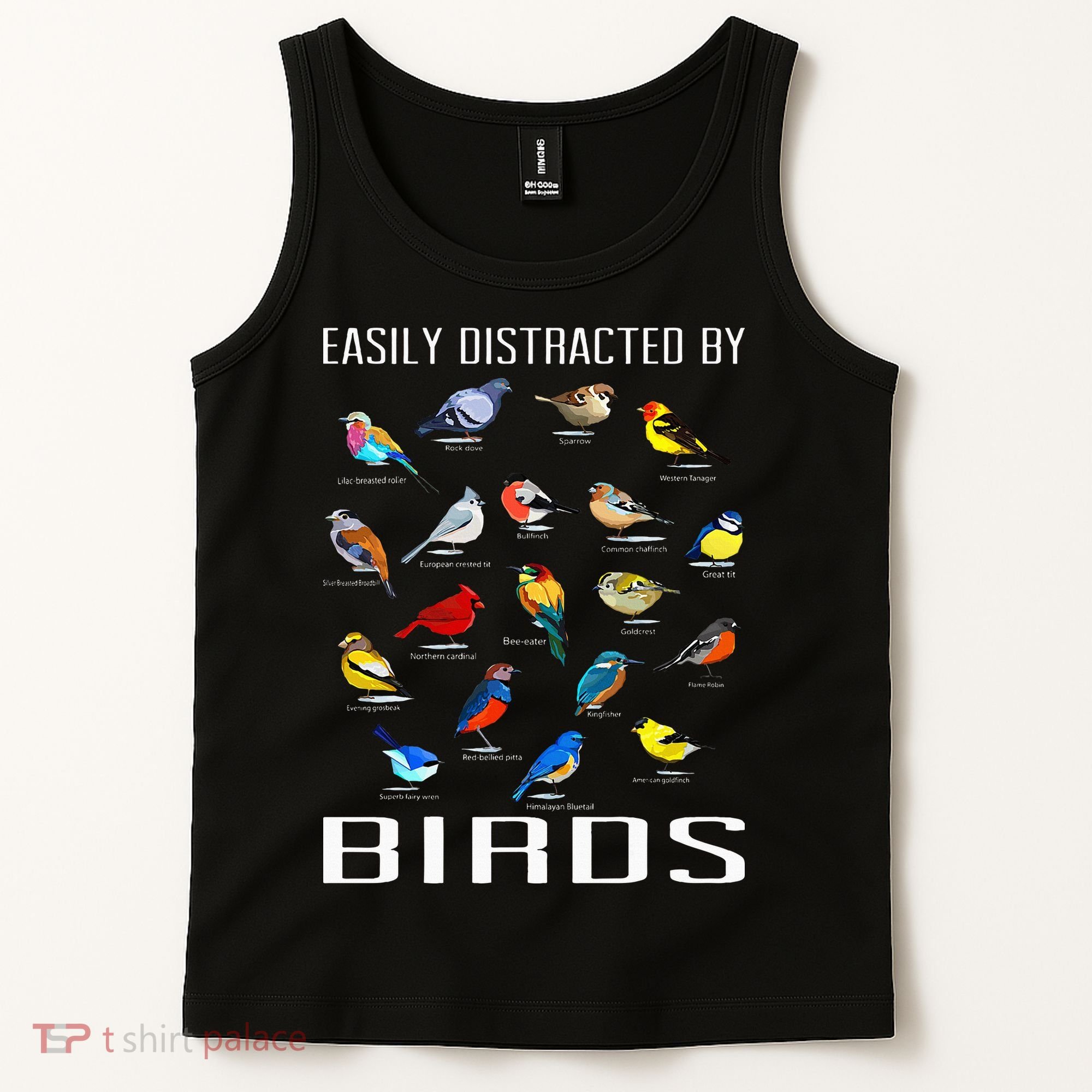 Easily Distracted By Birds Birdwatching Lover Birdwatcher Tank Top