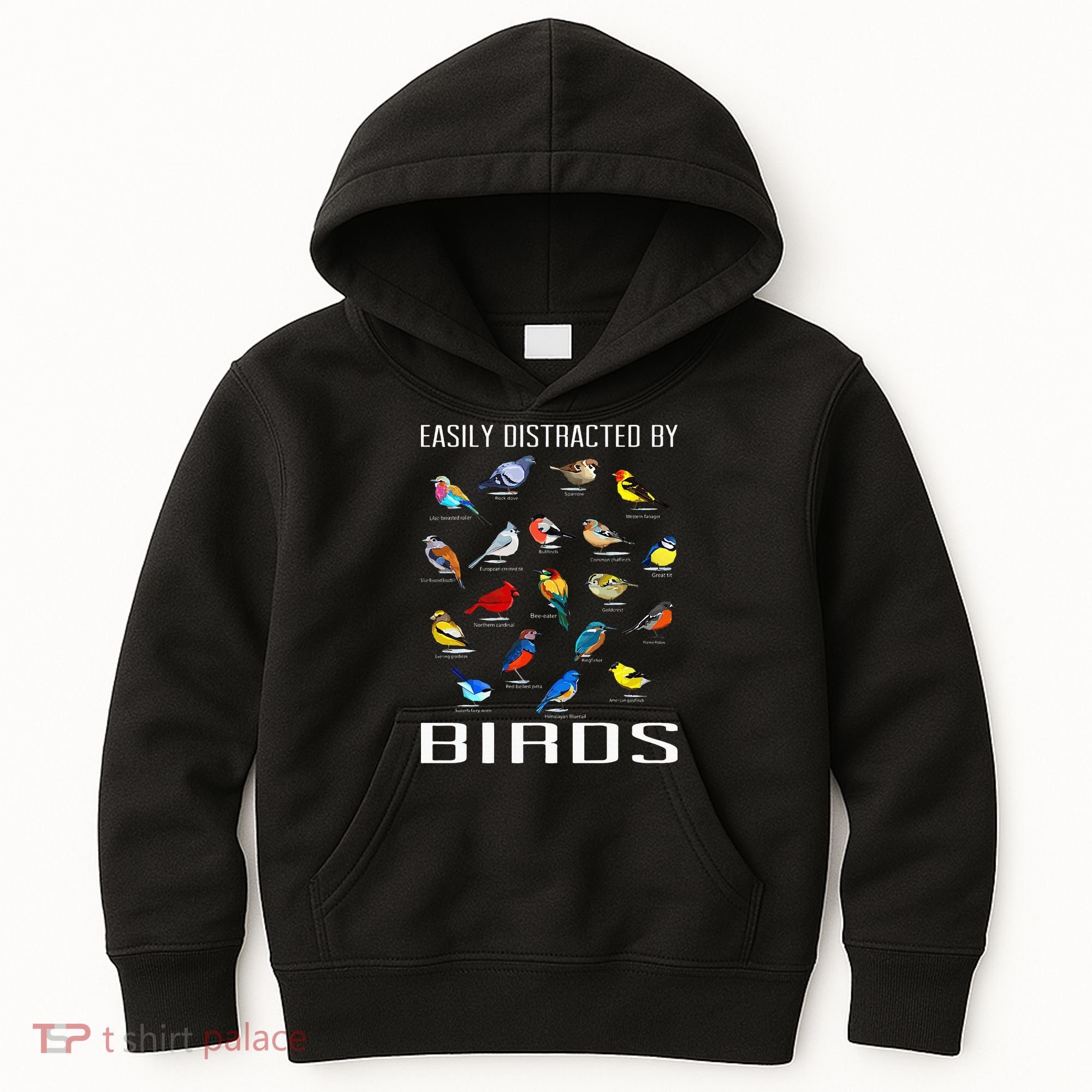 Easily Distracted By Birds Birdwatching Lover Birdwatcher Kids Hoodie