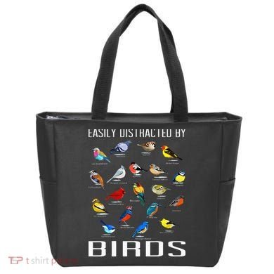 Easily Distracted By Birds Birdwatching Lover Birdwatcher Tote Bag