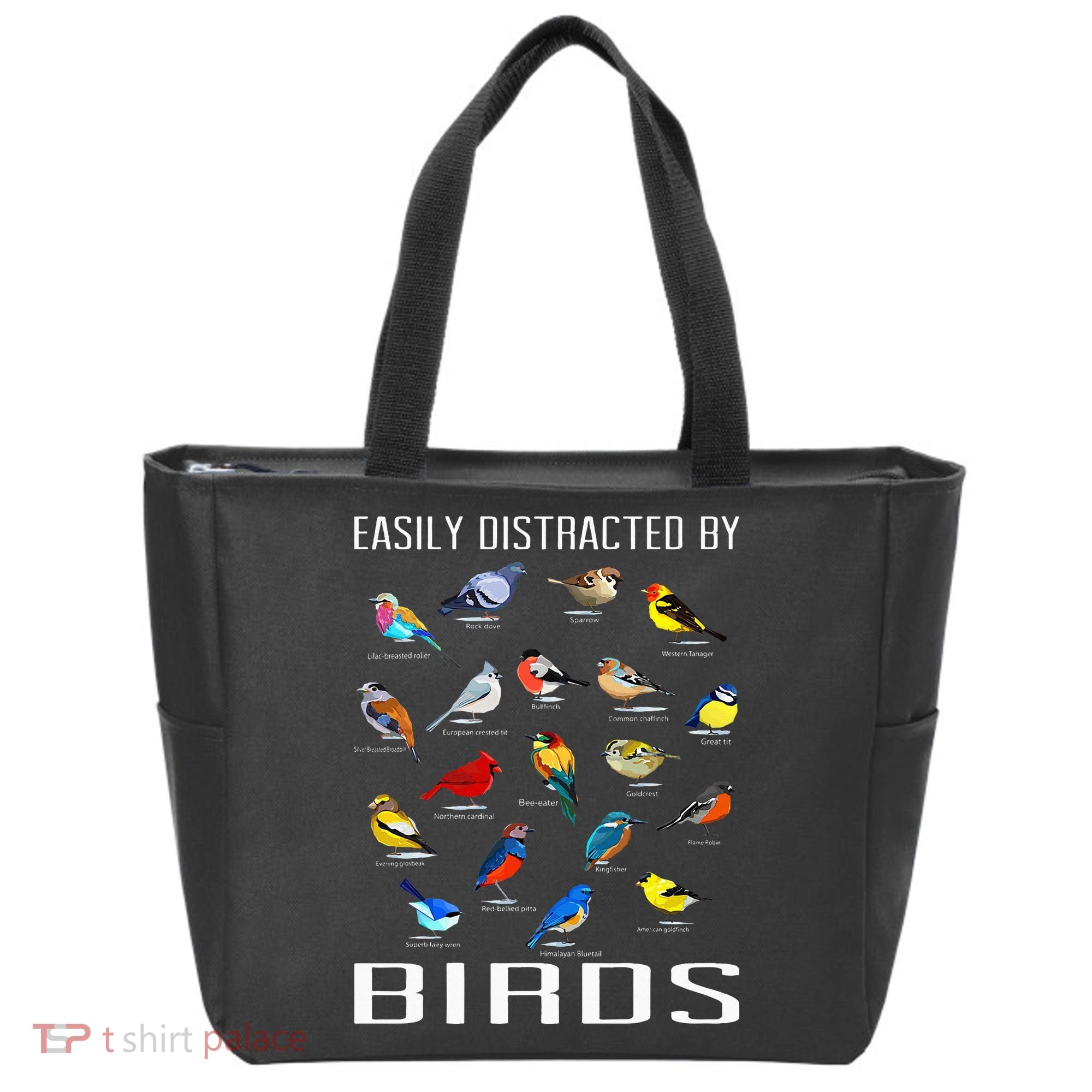 Easily Distracted By Birds Birdwatching Lover Birdwatcher Tote Bag