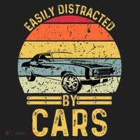 Easily Distracted By Cars Automobile Car Lover Women's Sweatshirt thumb 2