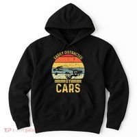 Easily Distracted By Cars Automobile Car Lover Hoodie thumb 0