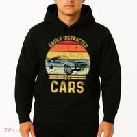 Easily Distracted By Cars Automobile Car Lover Hoodie thumb 2