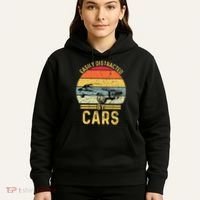 Easily Distracted By Cars Automobile Car Lover Hoodie thumb 5