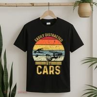 Easily Distracted By Cars Automobile Car Lover T-Shirt thumb 2