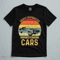 Easily Distracted By Cars Automobile Car Lover T-Shirt thumb 5