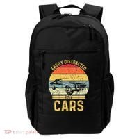 Easily Distracted By Cars Automobile Car Lover Backpack thumb 0