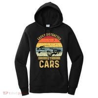 Easily Distracted By Cars Automobile Car Lover Women's Hoodie thumb 0