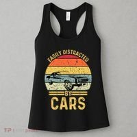 Easily Distracted By Cars Automobile Car Lover Women's Tank Top thumb 3
