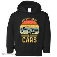 Easily Distracted By Cars Automobile Car Lover Toddler Hoodie thumb 0