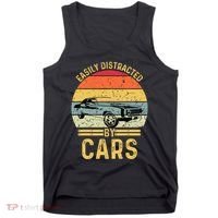Easily Distracted By Cars Automobile Car Lover Tank Top thumb 0